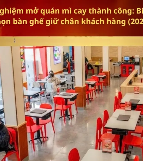 Kinh nghiệm mở quán mì cay thành công: Bí quyết chọn bàn ghế giữ chân khách hàng (2026)